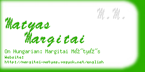 matyas margitai business card